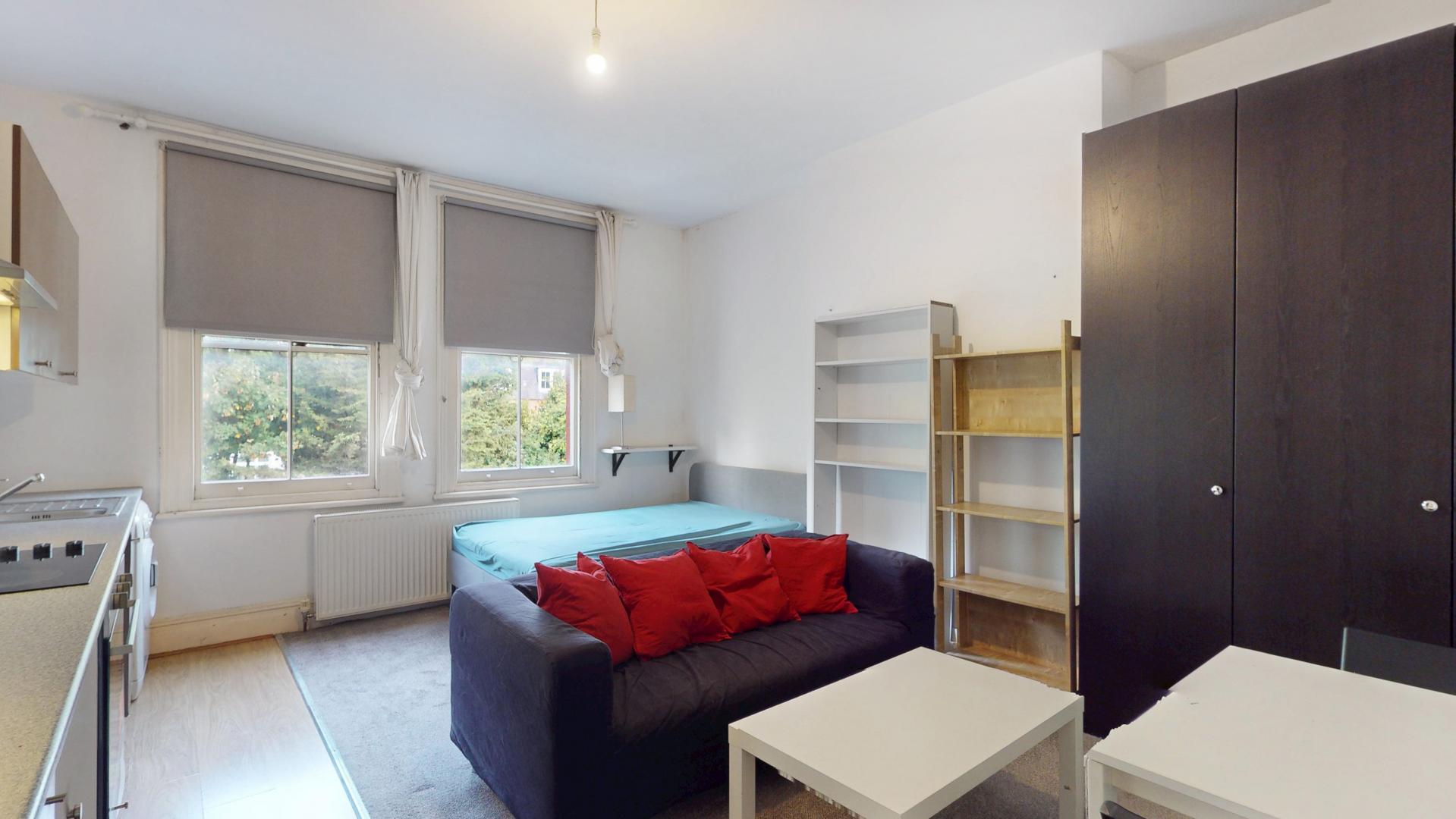 Modern Studio Goldhurst Terrace, West Hampstead (Heating + Hot water included)